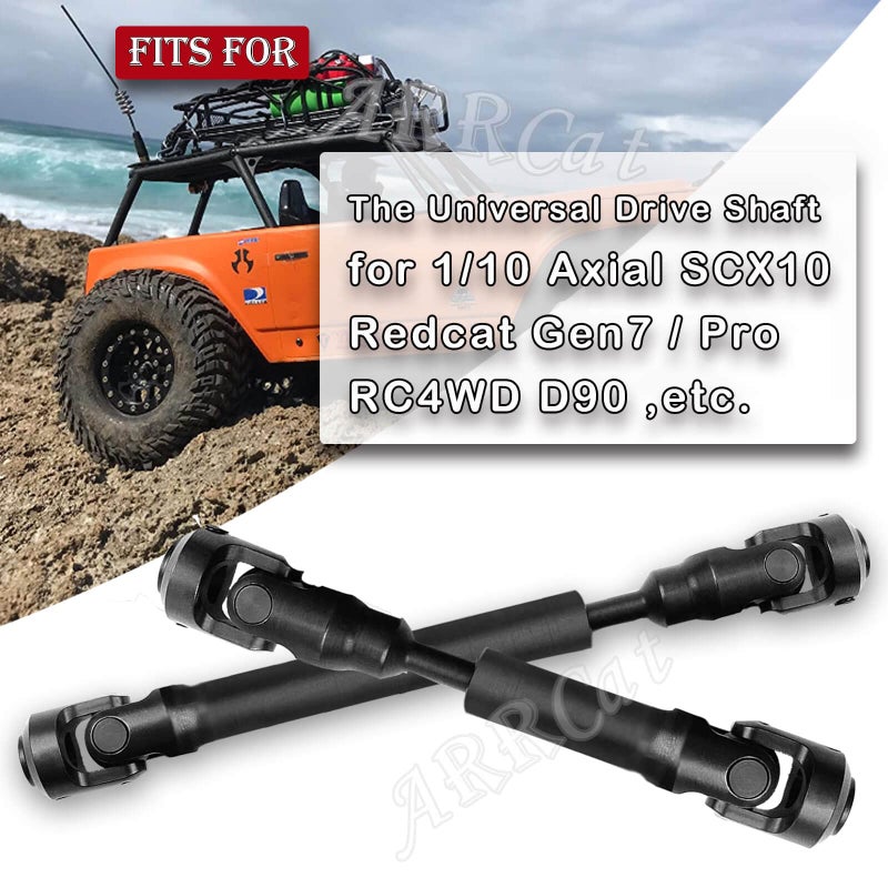 ARRCat 2pcs RC Drive Shaft 97-137mm for 1/10 SCX10 SCX10-II RTR (97-137mm) - Image 2